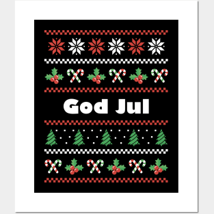 Swedish Christmas God Jul Posters and Art